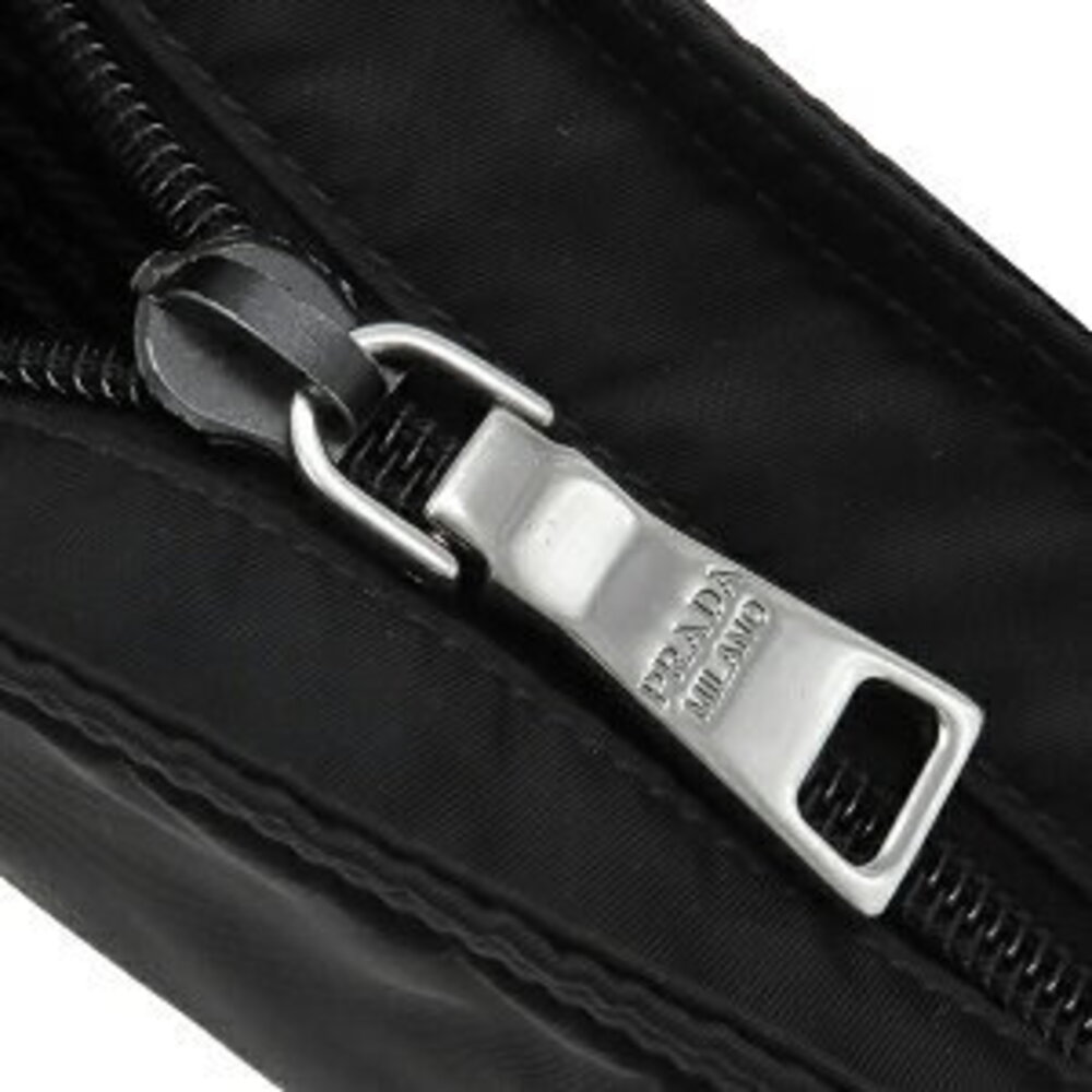 Prada Shoulder Bag Triangle Logo Black - Picture 5 of 6